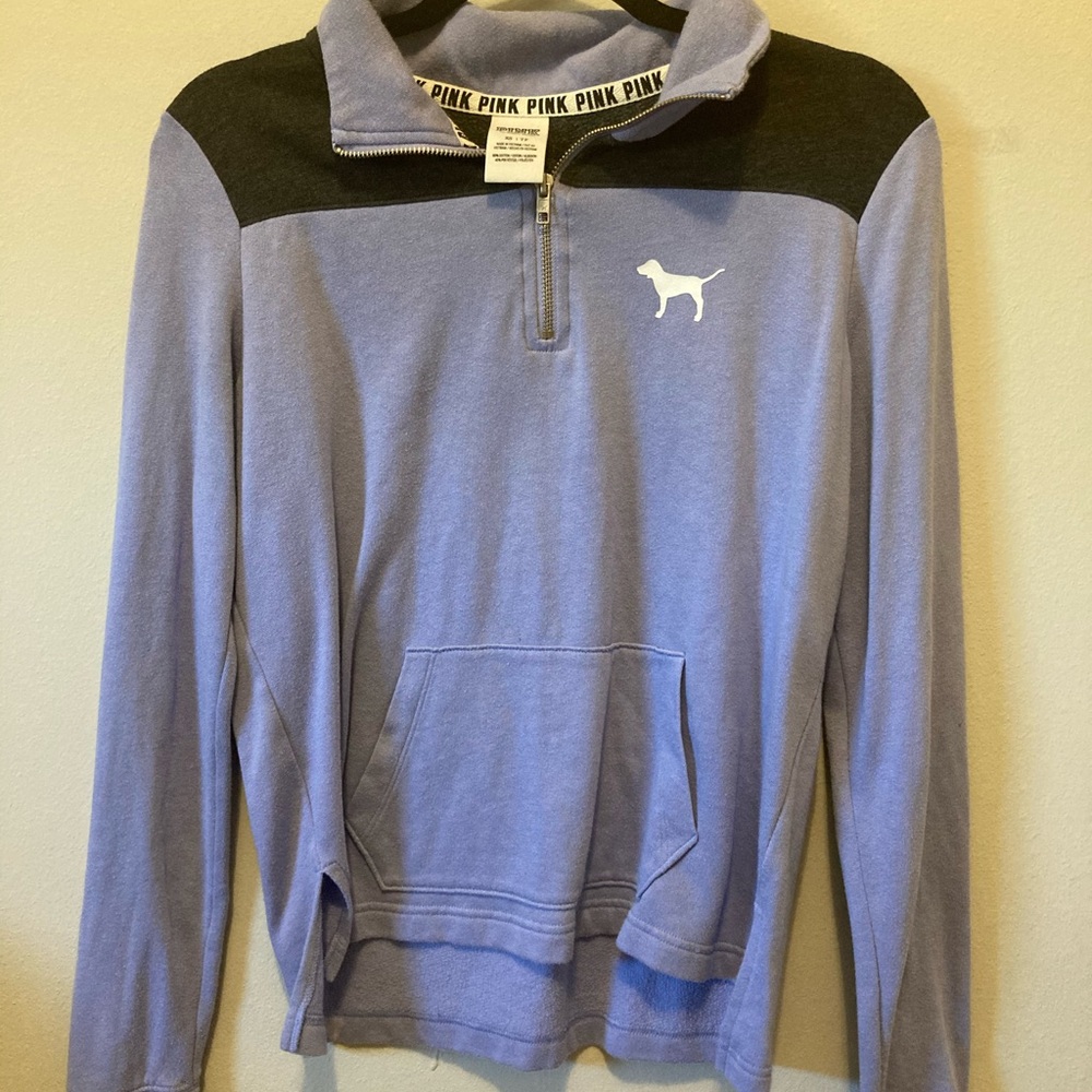 PINK half zip sweatshirt